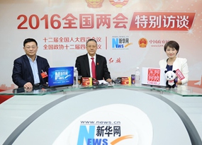 胡云騰、王建業(yè)做客新華網(wǎng)